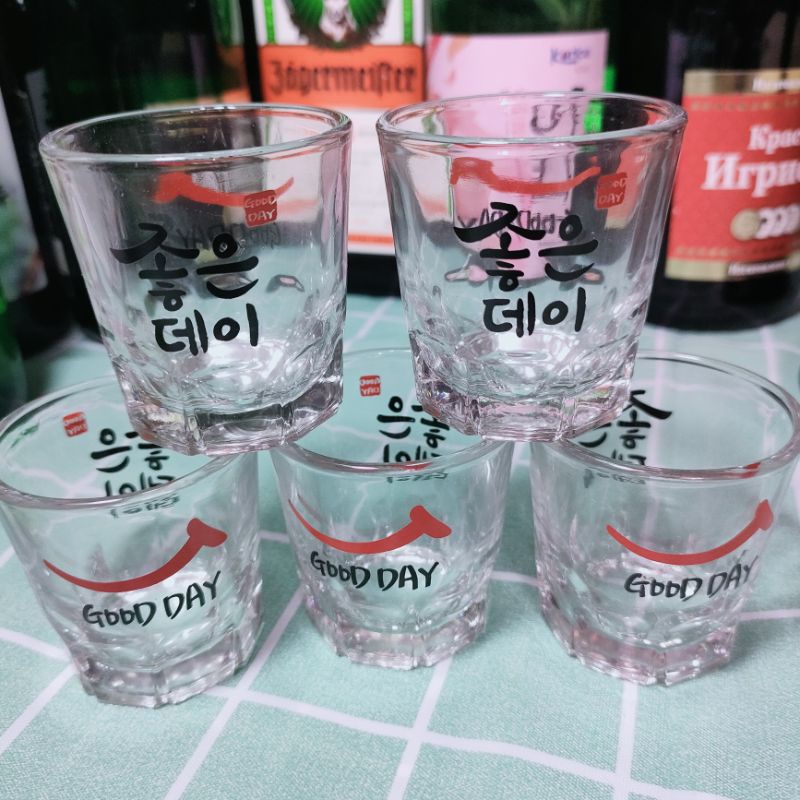 Combo 5 ly uống Soju Hàn Quốc (Soju Glass - 5pcs)