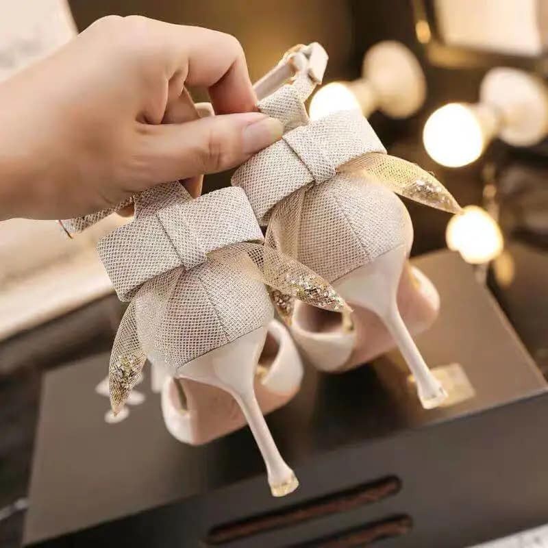 Guốc Nữ Xinh Xắn, Giày Cao Gót 7cm Phong Cách Hàn Quốc Điệu Đà