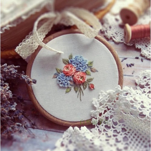 DIY Tự làm thêu thủ công HOOP Bộ dụng cụ Tranh thêu hoa thu 3D Trang trí nhà / NGHỀ THÊU TAY XINH XẮN/ BÁCH HÓA NA NA