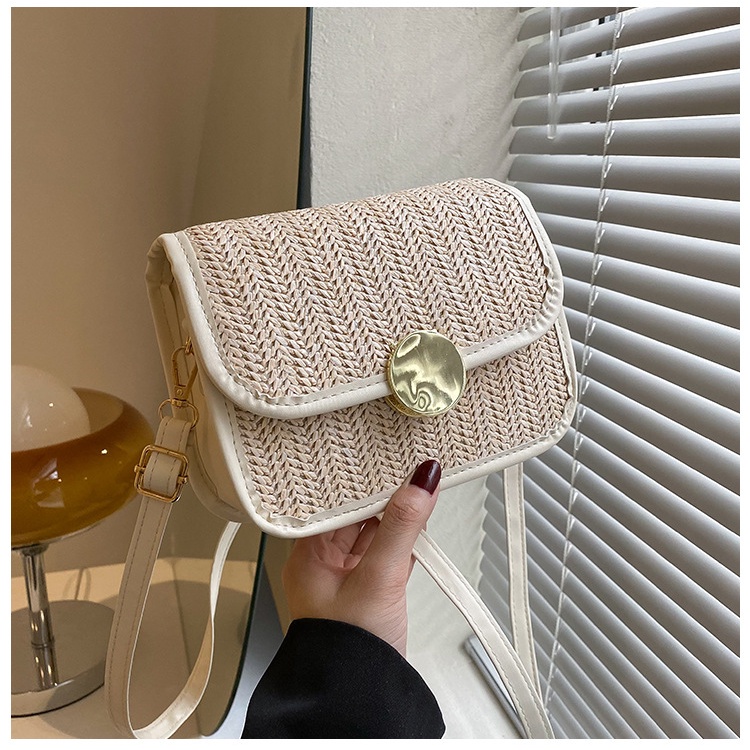 Túi Đeo Vai Hình Vuông Cỡ Nhỏ 2022 Kiểu retro Thời Trang Mùa Hè Cho Nữ