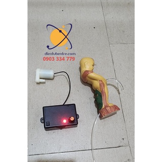 Combo chế bình rót rươu điện tử cảm ứng kèm chú tiểu