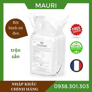 Bột bánh mì đen trộn sẵn Mauri hữu cơ