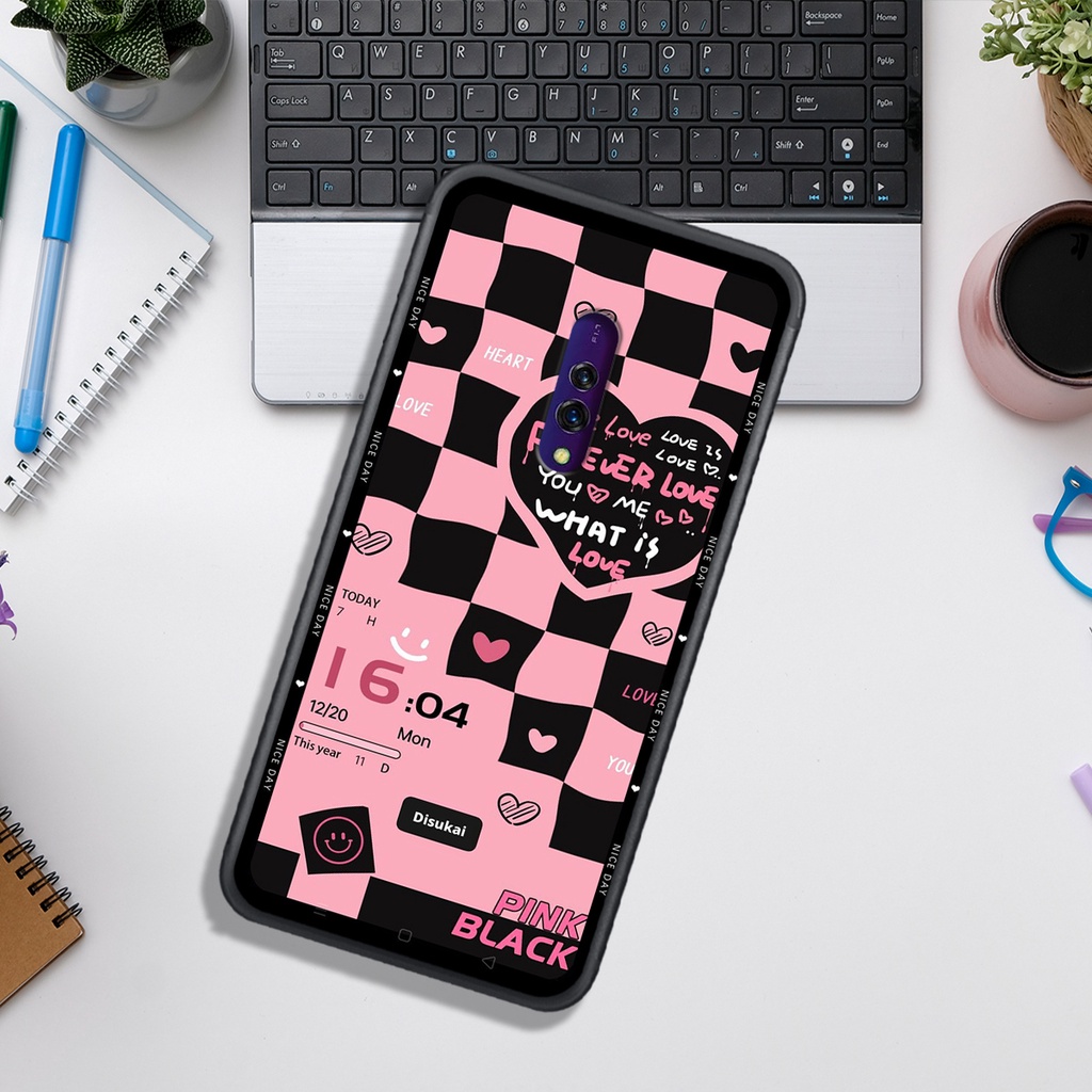 Ốp Lưng OPPO  K3 - REALME X - RENO - RENO 2 - RENO 2F , In Hình &quot;Black Heart&quot; Phong Cách Đẹp.