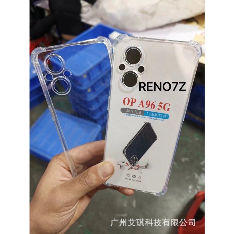 Ốp lưng dẻo chống sốc cho Oppo Reno 7, Reno 7Z A96 trong suốt bảo vệ camera gờ cao 4 góc