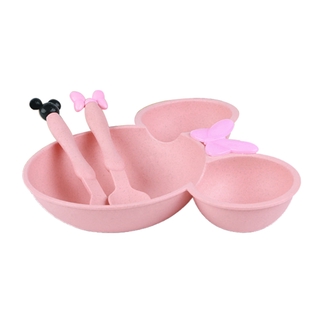 Bộ bát ăn hình chuột Mickey bằng lúa mạch cho bé