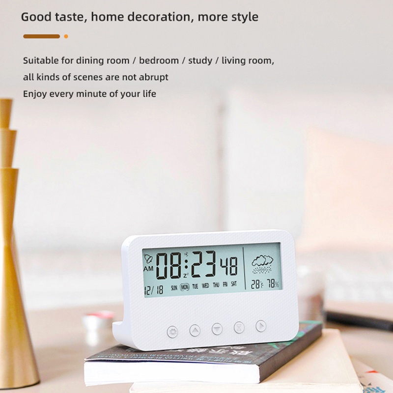 Đồng Hồ Báo Thức Điện Tử Thông Minh Có Đèn LED Kỹ Thuật Số