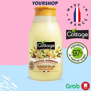 Sữa tắm tẩy tế bào chết Cottage Vanilla 270ml - Chính Hãng Pháp
