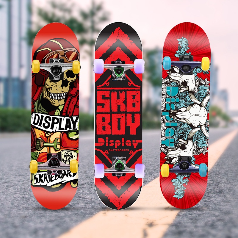 Ván Trượt Skateboard Trẻ Em Chống Trơn Trượt Bánh Caosu PU Kích Thước 70cm. Hàng Chính Hãng SOUPLE