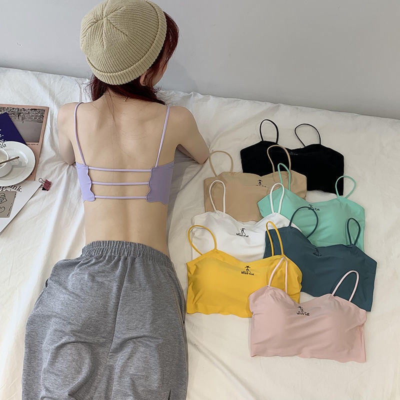 2-pack 2022 mùa xuân phiên bản Hàn Quốc của bộ đồ lót nguyên bản không có vòng thép tất cả các kết hợp liền mạch bó ngực