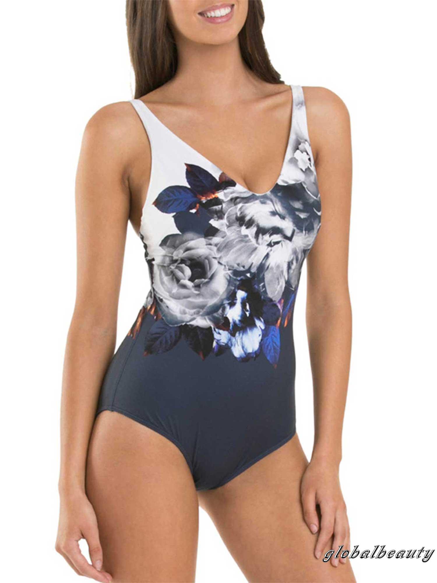 Đồ Bơi Một Mảnh Cổ V Họa Tiết Hoa Cho Nữ | BigBuy360 - bigbuy360.vn