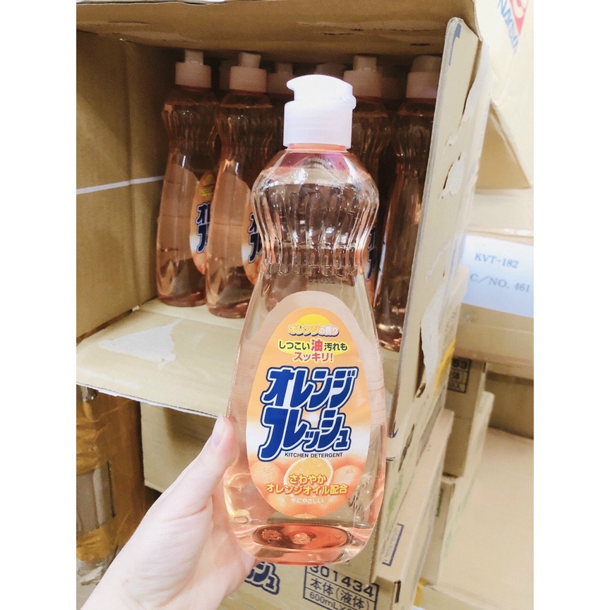 Nước rửa bát hữu cơ Rocket Nhật Bản 600ml hương hoa quả