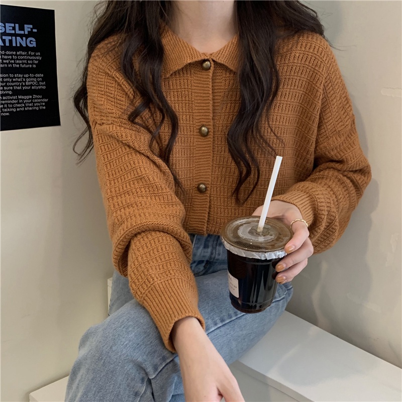 Áo Khoác Cardigan Màu Sắc Đơn Giản Thời Trang Cho Nữ