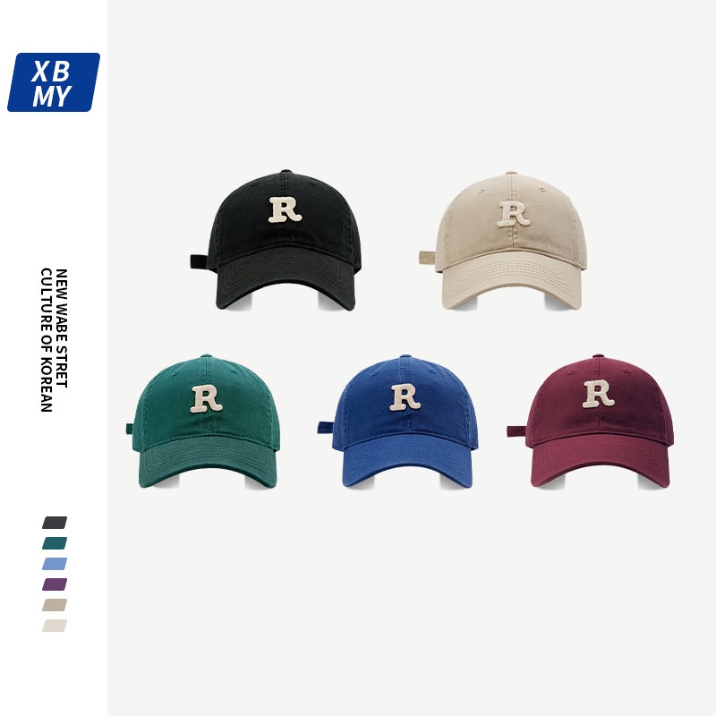 Mũ Lưỡi Trai Mềm Thêu Chữ Phong Cách Hàn Quốc Thời Trang