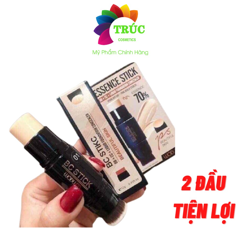 Kem Nền 2 Đầu Che Khuyết Điểm BC Stick Wodwod-Trúc Cosmetics