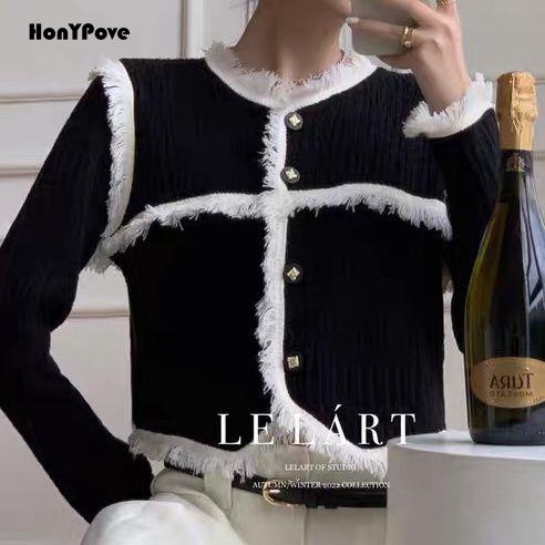 Honypove Áo Khoác Mỏng Tay Dài Cổ Tròn Thời Trang Cho Nữ