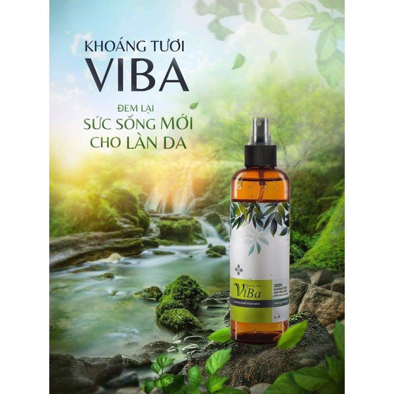 [Hàng Chính Hãng] Xịt Khoáng Dưỡng Da KHOÁNG TƯƠI VIBA Cấp Ẩm Làm Dịu Cân Bằng Ph Bảo Vệ Cho Da Mặt Giữ Lớp Trang Điểm | BigBuy360 - bigbuy360.vn