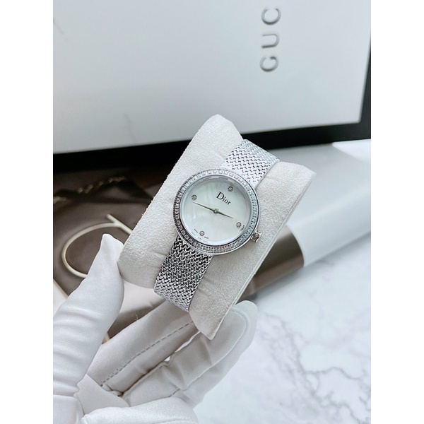 Dior Satine Khảm trai -  Đồng Hồ Nữ 31mm - Phiên Bản cao cấp bảo hành 24 Tháng