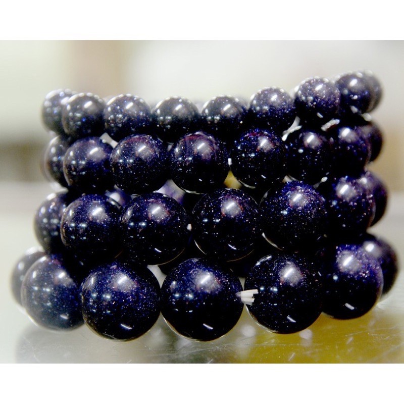 Vòng tay chuỗi đá kim sa xanh