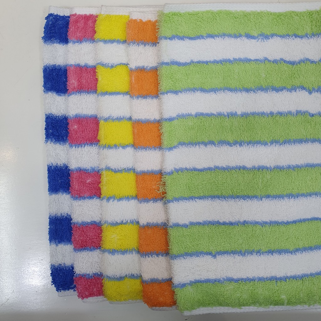 Khăn Mặt Kẻ Ngang Cotton 25 x 45  HANOSIMEX