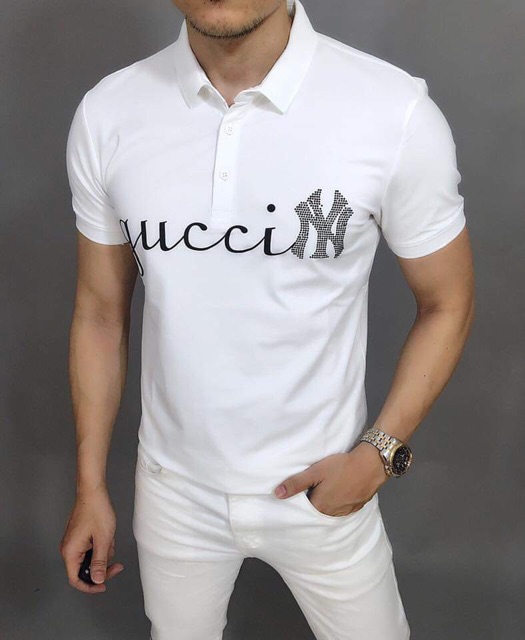 Áo thun cổ trụ thêu logo cao cấp(chất liệu cotton 100%) | BigBuy360 - bigbuy360.vn