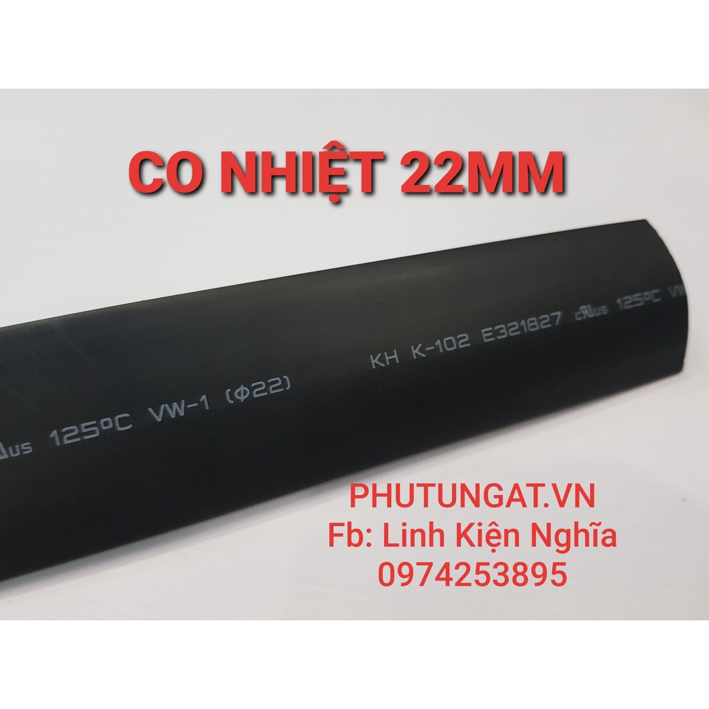 Đầu cos xe máy ❤️FREESHIP ❤️ Co nhiệt size 22mm- bọc vừa 1 relay ( 1 mét)