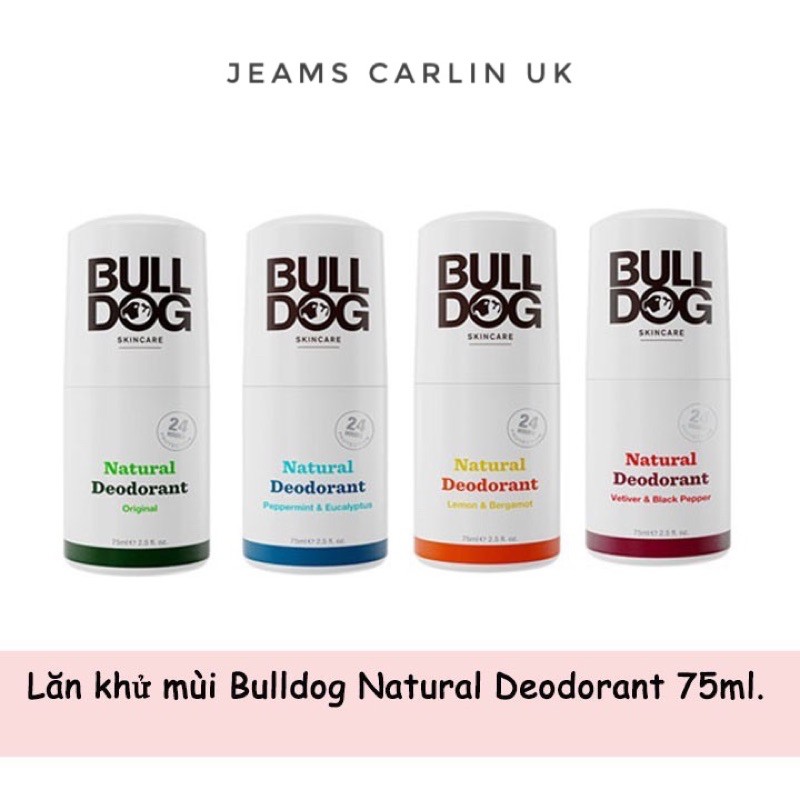 Lăn khử mùi Bulldog Natural Deodorant 75ml