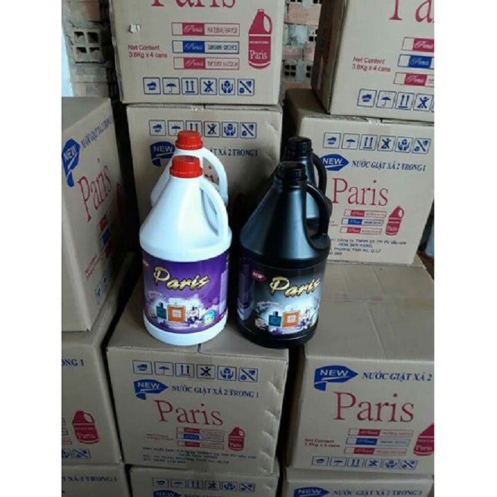 Nước giặt xả Paris Thái Lan 3600ml, bột giặt nước cao cấp - Đánh bay mọi vết bẩn