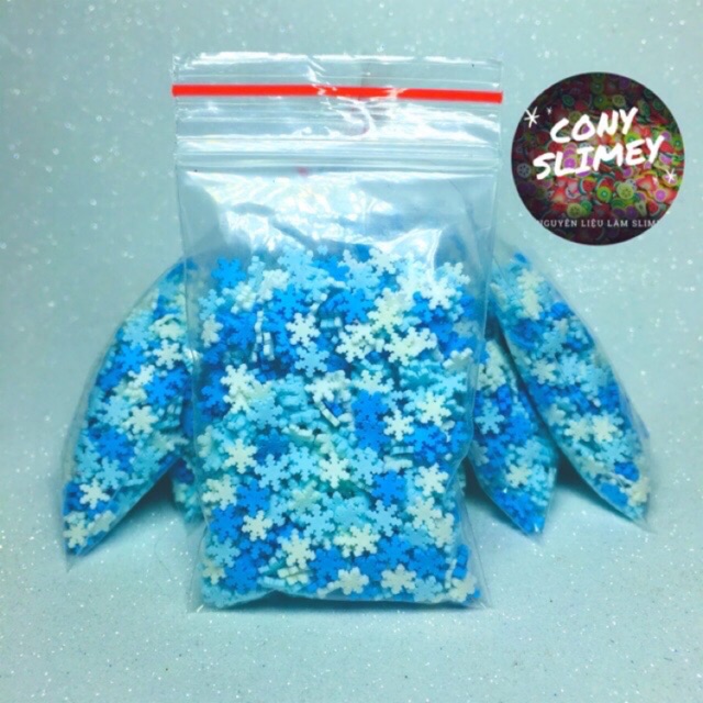 Cốm Bông Tuyết Trang Trí Slime