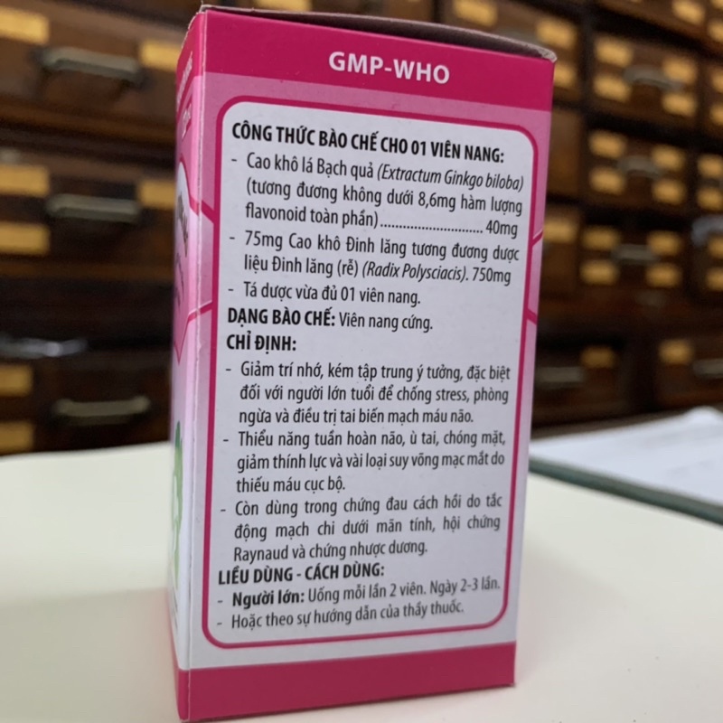 Hoạt Huyết Dưỡng Não Fito - tăng tuần hoàn máu não - cải thiện trí nhớ - cerebral tonic