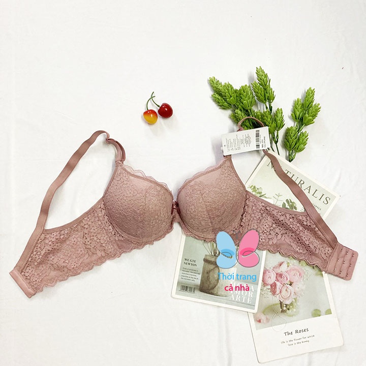 Áo ngực lovely ren mút ép dày, siêu nâng, Áo lót có gọng cài 3 - AL1211