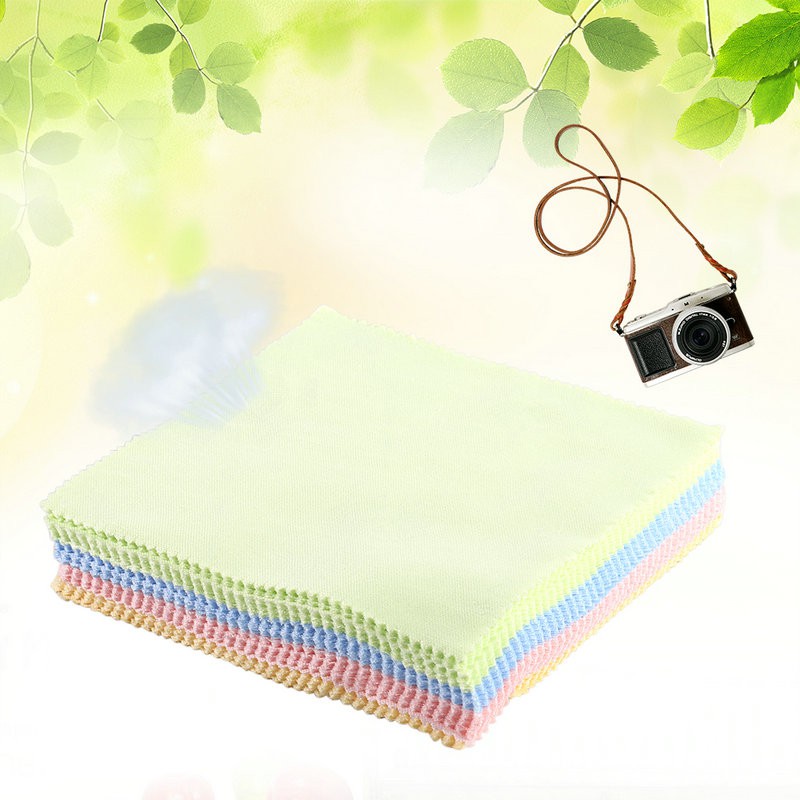 1 khăn lau mắt kính đa năng hình vuông bằng sợi Microfiber