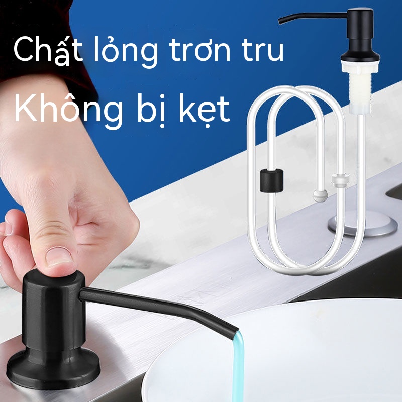 🔥Bộ xả xà phòng nhà bếp bồn rửa chén bằng thép không gỉ bồn rửa chén chất tẩy rửa nước rửa chén máy ép chai phụ kiện ống mở rộng