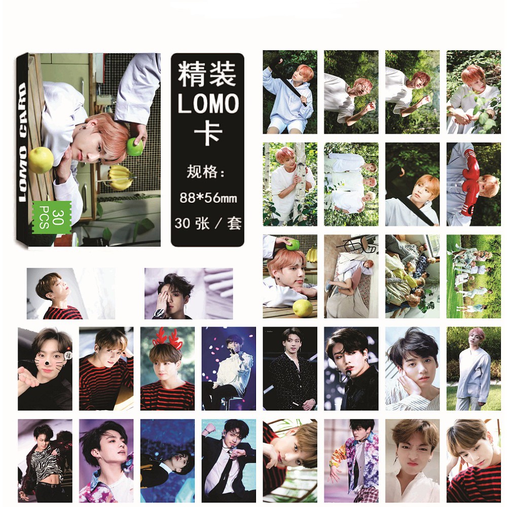 LOMO CARD JUNGKOOK BTS THẦN TƯỢNG ÂM NHẠC 30 TẤM CỰC ĐẸP