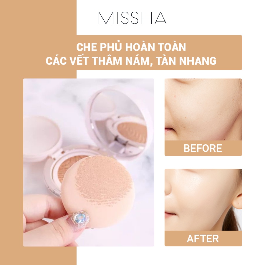 Phấn Nước Bắt Sáng Missha Cover &amp; Glow Cushion 14g