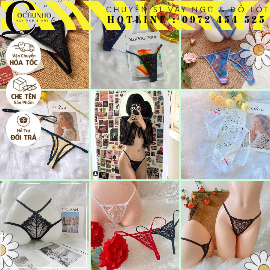 [MẪU TỔNG HỢP] QUẦN LÓT LỌT KHE SIÊU ĐẸP -  CHÍP LỌT KHE SEXY  - CÔ CHỦ NHỎ QUẬN 11