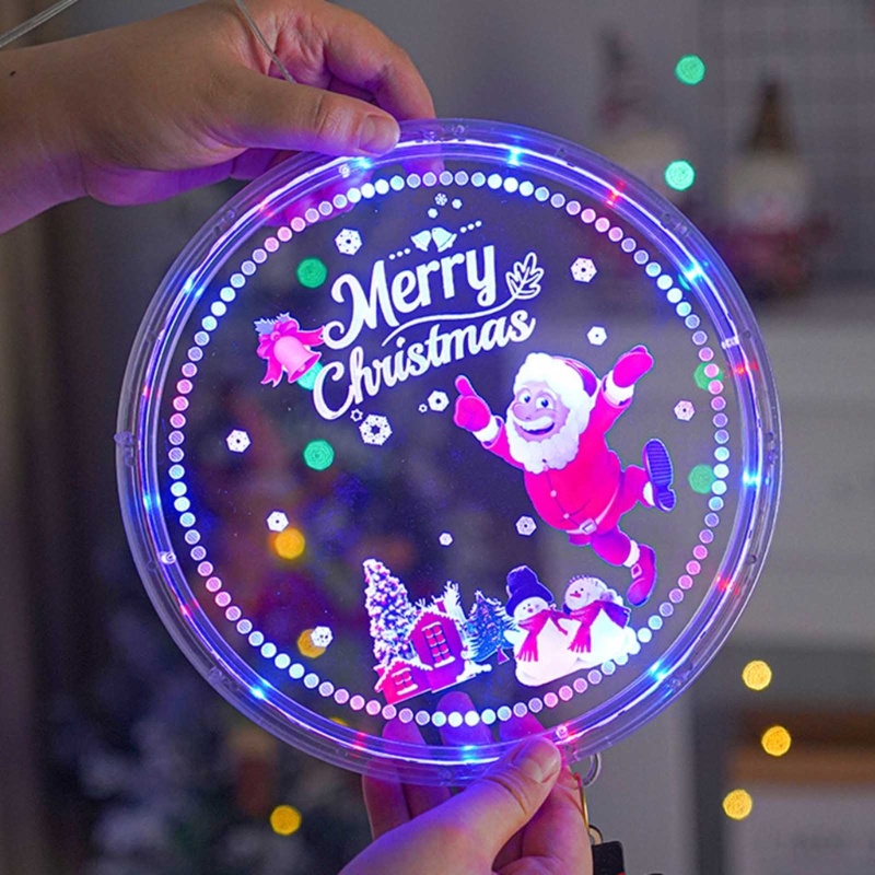 Đèn LED Hình Ông Già Noel Dễ Thương Dùng Trang Trí Cây Thông