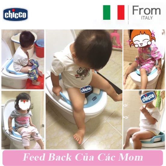 Bệ vệ sinh trẻ em Chicco, bệ thu nhỏ dạy trẻ cách đi vệ sinh