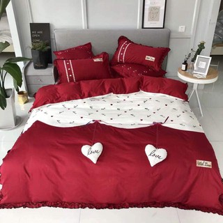 Bộ chăn ga gối Lụa satin 60s, hàng 7 món