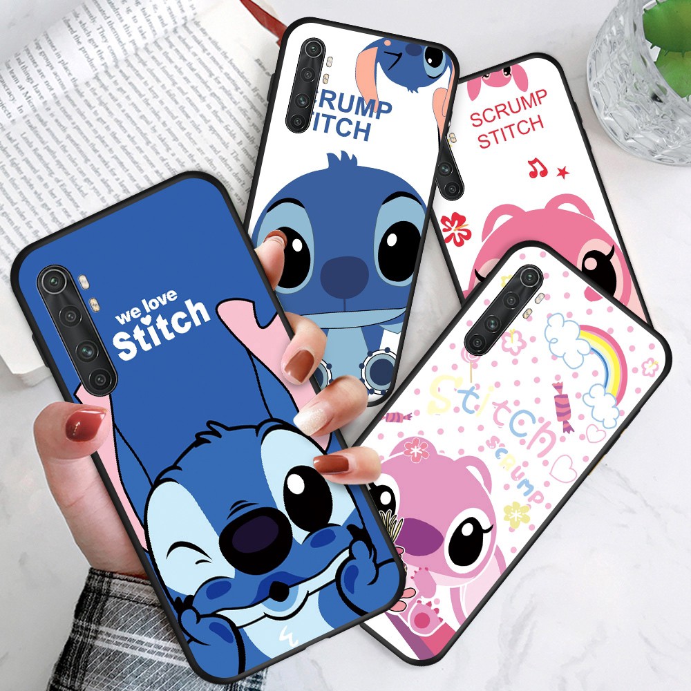 Xiaomi Mi Note 10 Pro Note Lite 3 xioami For Soft Case Silicone Casing TPU Cute Cartoon Lovers Stitch Angel Sweetheart 626 Shockproof Phone Full Cover simple Macaron matte Back Cases