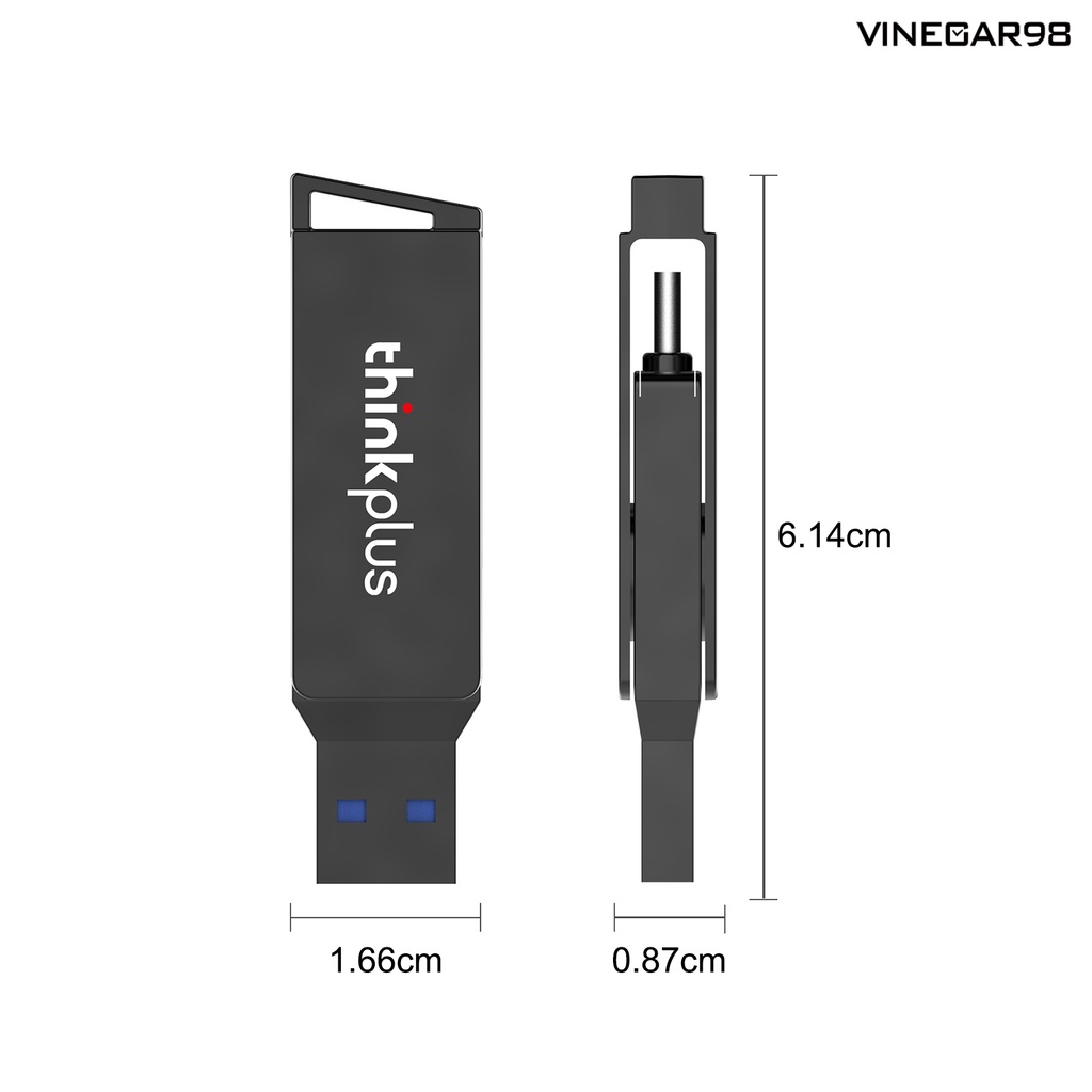 USB hai giao diện USB 3.1 Type C 16G 32G xoay 360 độ VINE MU251 cho điện thoại | BigBuy360 - bigbuy360.vn