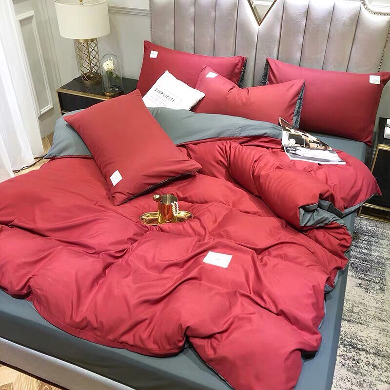 Bộ chăn ga, vỏ gối, Cotton Tici phong cách Hàn Quốc nhập khẩu, MD.Decor - Chăn ga gối