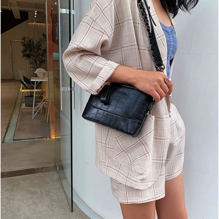 Túi Xách Nữ 💖𝐅𝐑𝐄𝐄 𝐒𝐇𝐈𝐏💖 Túi Đeo Chéo Nữ Chất Da Vân Cá Sấu Hàng Cao Cấp Size 21CM (TDC-71) | BigBuy360 - bigbuy360.vn