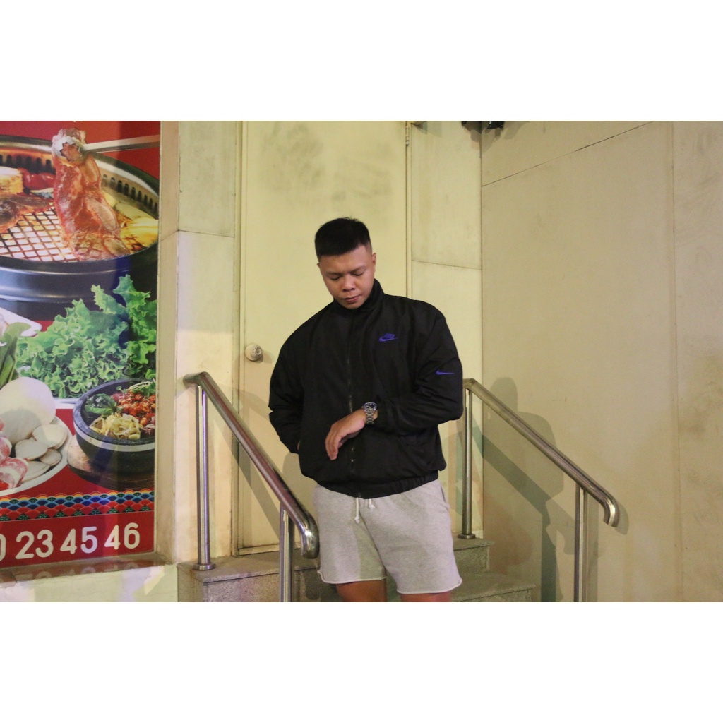 Áo Khoác Jacket Nike Swoosh Vintage Logo Thêu Nam Nữ Vải Dù 2 Lớp Cao Cấp LBsar