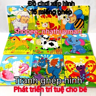 Đồ chơi xếp hình đồ chơi thông minh tranh ghép hình phát triển trí tuệ cho bé 16 miếng ghép