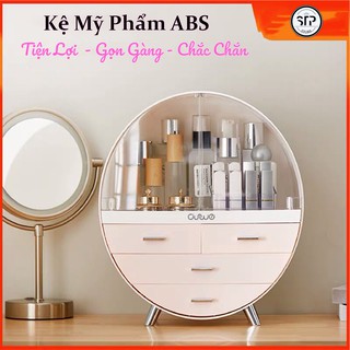 Kệ Đựng Mỹ Phẩm 3 Tầng Có Chân Đỡ Và Nắp Đậy Chống Bụi - Kệ Đựng Mỹ Phẩm Hot Trend 2020