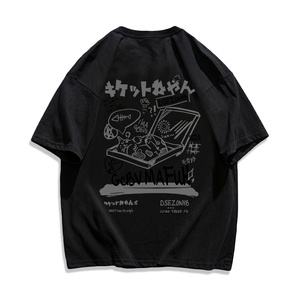 Áo thun trắng Xiaozhainv vải cotton dáng rộng tay ngắn cổ tròn mùa hè cho nữ