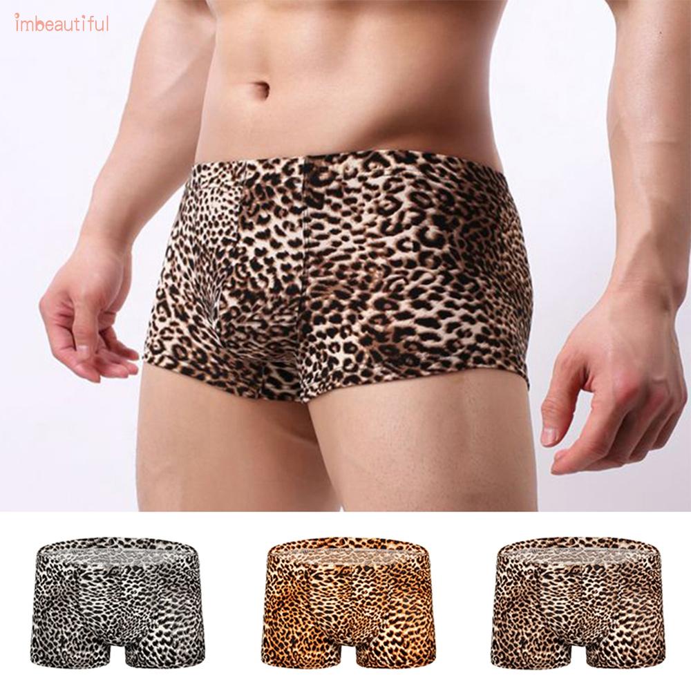 Quần Lót Boxer Nam Họa Tiết Da Báo