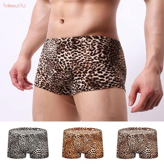 Quần lót boxer nam họa tiết da báo
