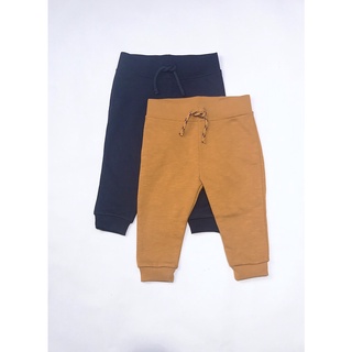 Primark auth set 2 quần nỉ jogger xanh nâu bé trai 9-12m 12-18m 18-24m