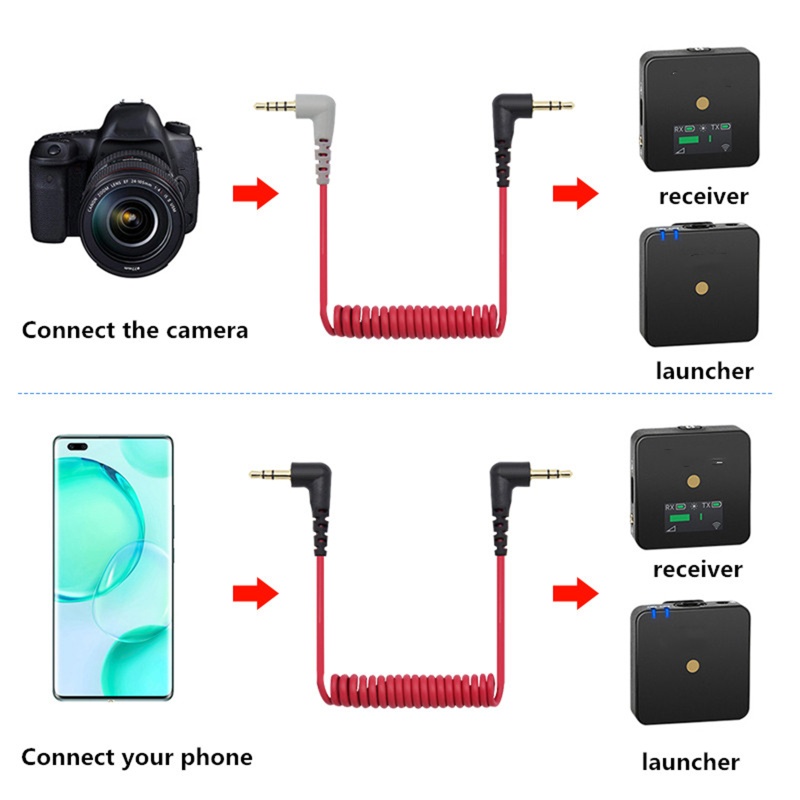 Dây Cáp Chuyển Đổi 3.5mm TRS Sang 3.5mm TRRS Cho RODE SC7 SC2 By Video MIC